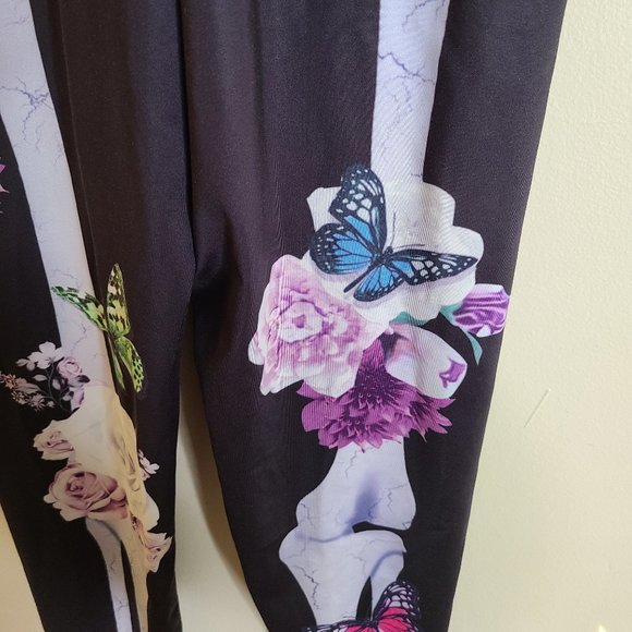 One Piece Skeleton (Bones/Butterflies & Flowers) Jumpsuit/Costume - Picture 4 of 5